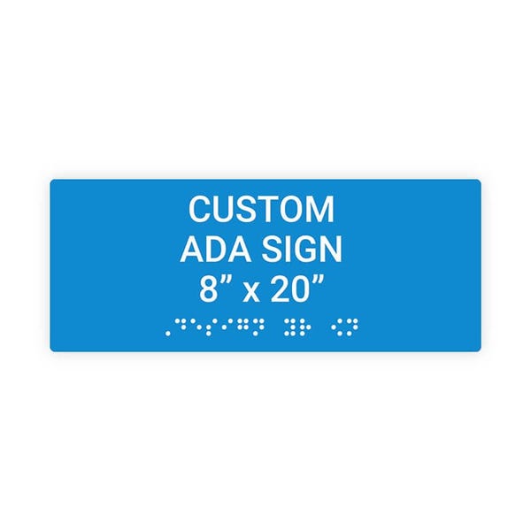 ADA 8" x 20" Horizontal Sign