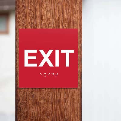 4" x 4" ADA Square Sign - alternate view