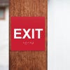 Custom ADA sign for an exit