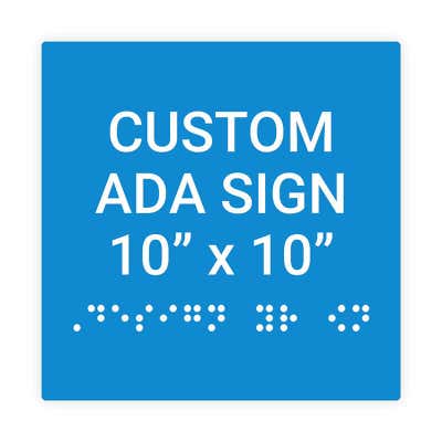 ADA Sign Square 10" x 10"