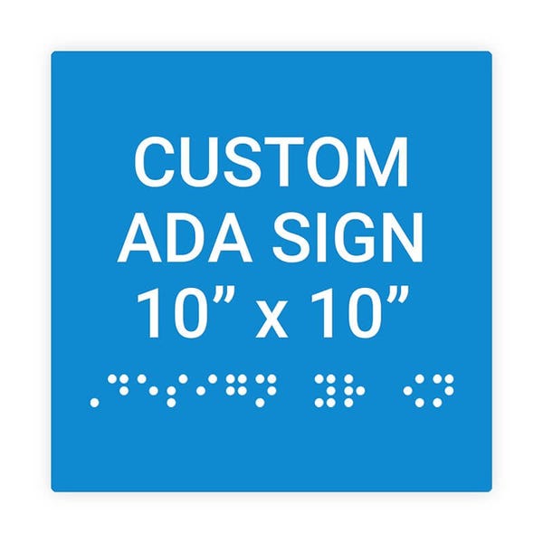 10" x 10" ADA Square Sign