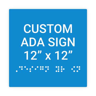 ADA Sign Square 12" x 12"