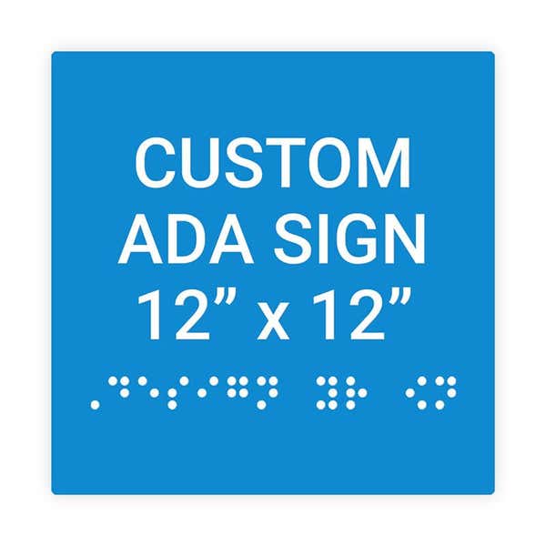12" x 12" ADA Square Sign