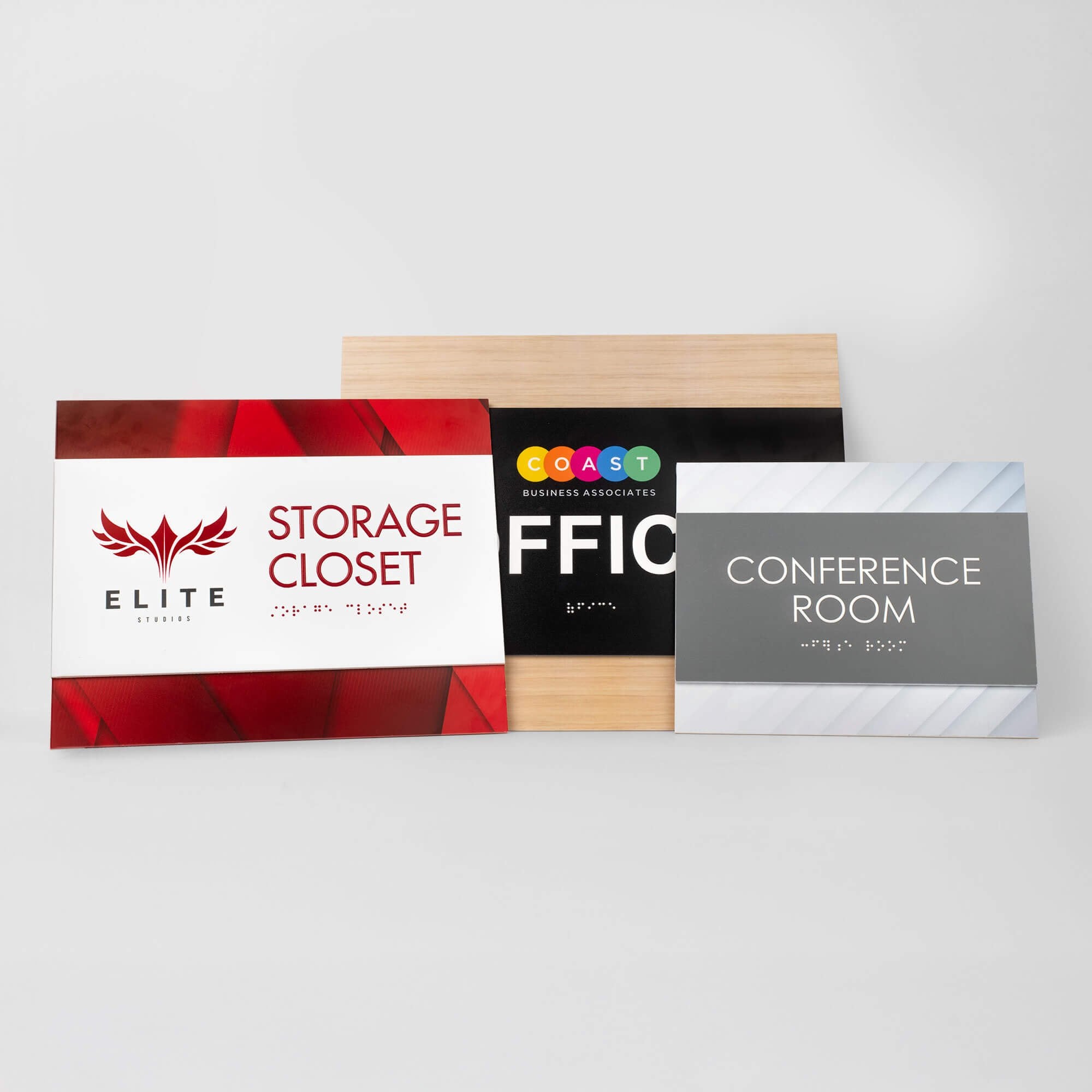 Custom ADA Room Sign - Two Layer Horizontal Design