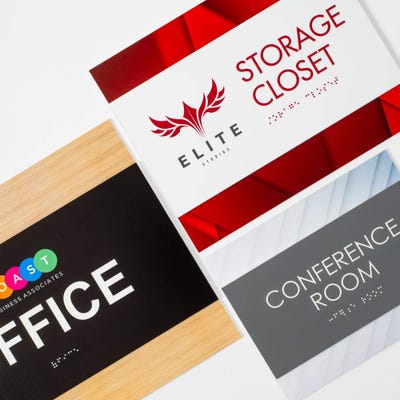 Custom ADA Room Sign - Two Layer Horizontal Design - alternate view