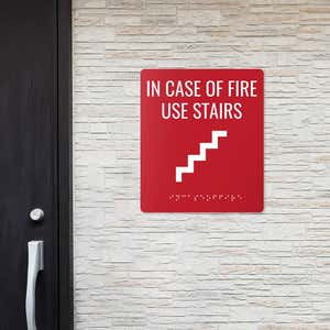 Custom ADA sign for stairs