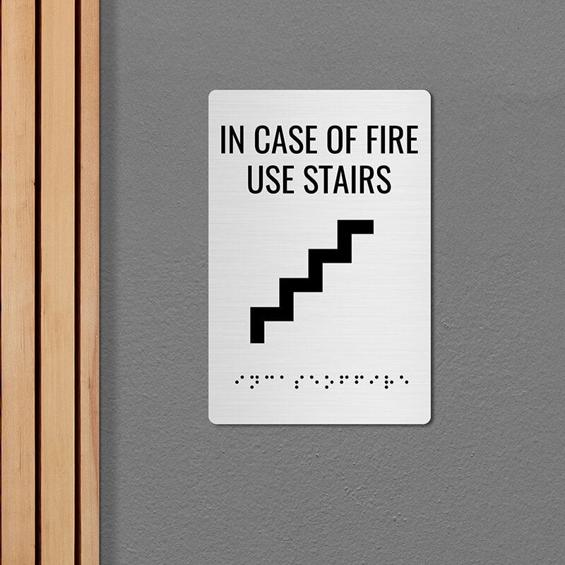Custom ADA sign for stairs