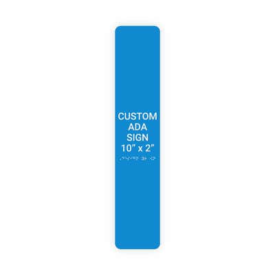 ADA Sign Vertical 10 in x 2 in