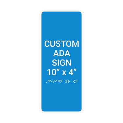 ADA Sign Vertical 10 in x 4 in