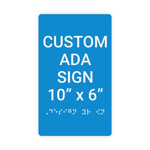 ADA 10" x 6" Vertical Sign 