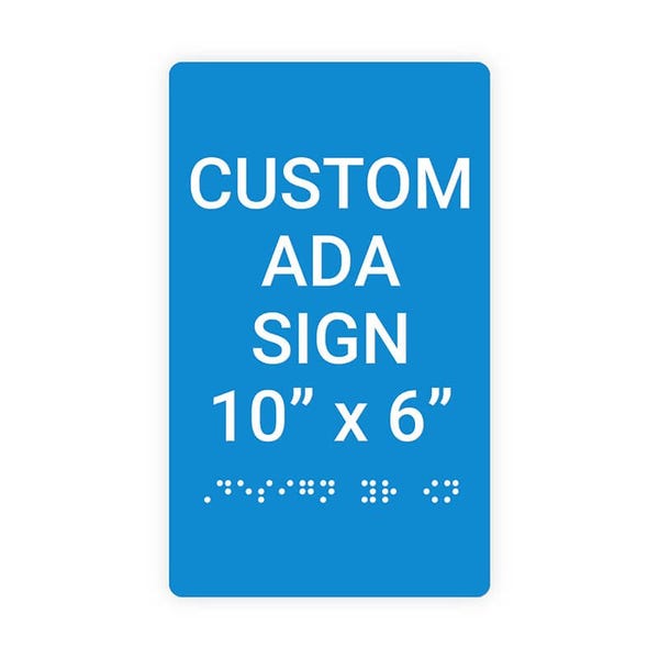 ADA 10" x 6" Vertical Sign 