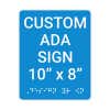 Custom ADA Sign Vertical 10" x 8"