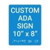 Custom ADA Sign Vertical 10" x 8"