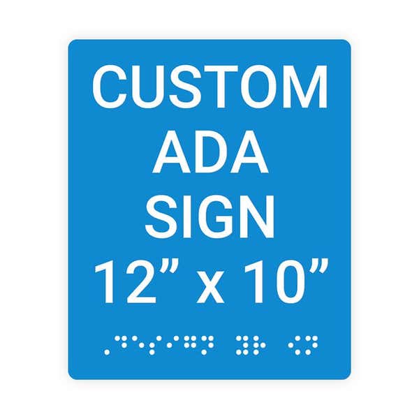ADA 12" x 10" Vertical Sign