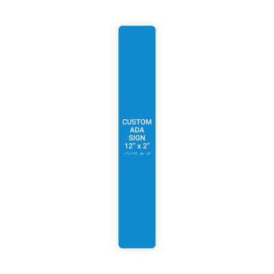 ADA Sign Vertical 12 in x 2 in