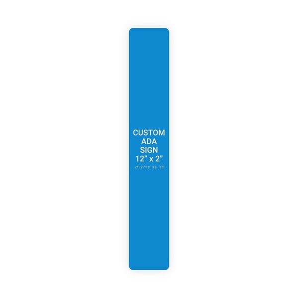 ADA 12" x 2" Vertical Sign 