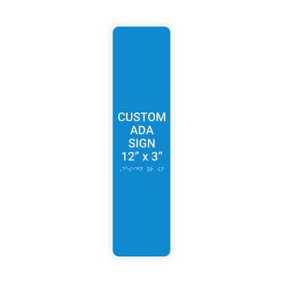 ADA Sign Vertical 12 in x 3 in