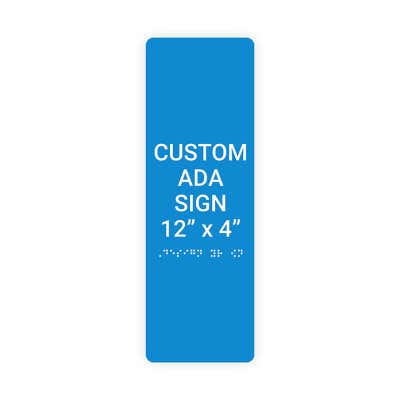 ADA Sign Vertical 12 in x 4 in