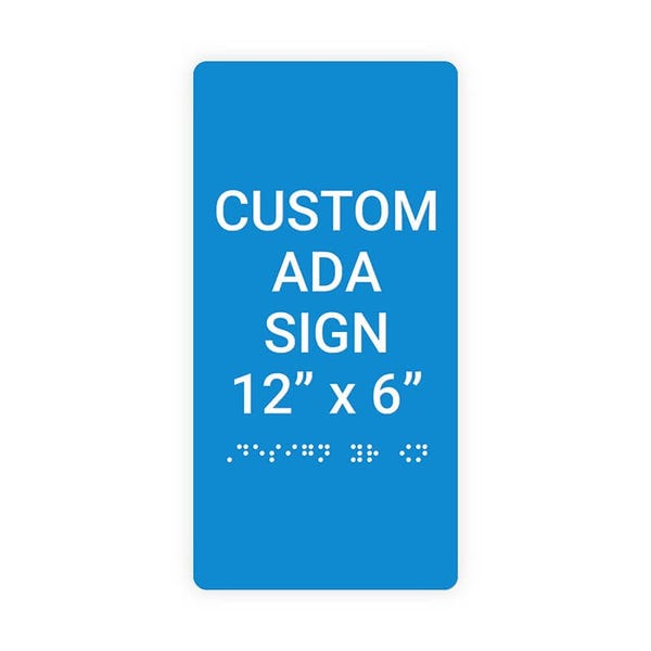 ADA 12" x 6" Vertical Sign 