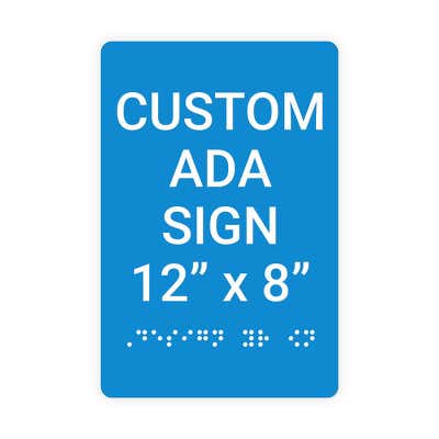 ADA Sign Vertical 12 in x 8 in