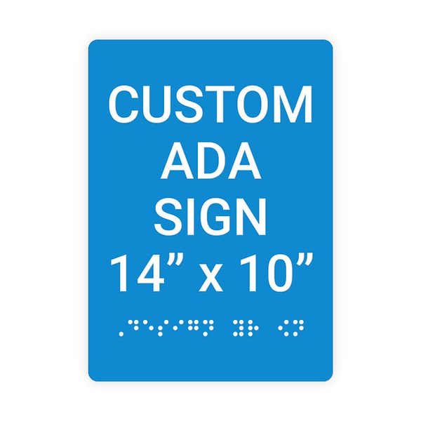 ADA 14" x 10" Vertical Sign