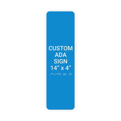ADA Sign Vertical 14 in x 4 in