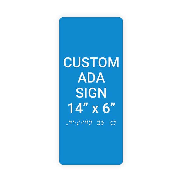 ADA 14" x 6" Vertical Sign