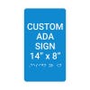 Custom ADA Sign Vertical 14" x 8"