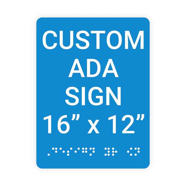 ADA 16" x 12" Vertical Sign