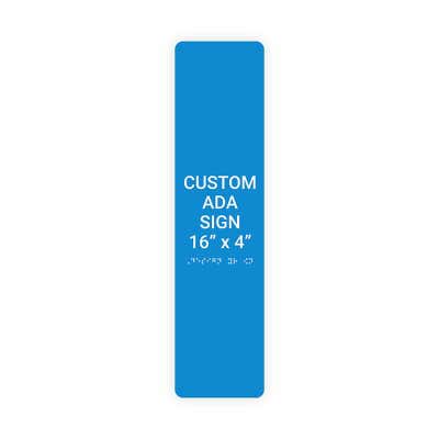 ADA Sign Vertical 16 in x 4 in