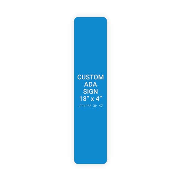 ADA 18" x 4" Vertical Sign