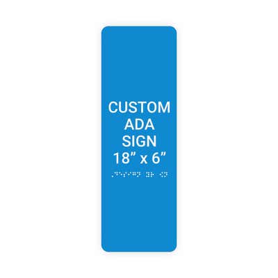 ADA Sign Vertical 18 in x 6 in