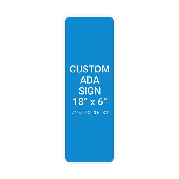 ADA 18" x 6" Vertical Sign