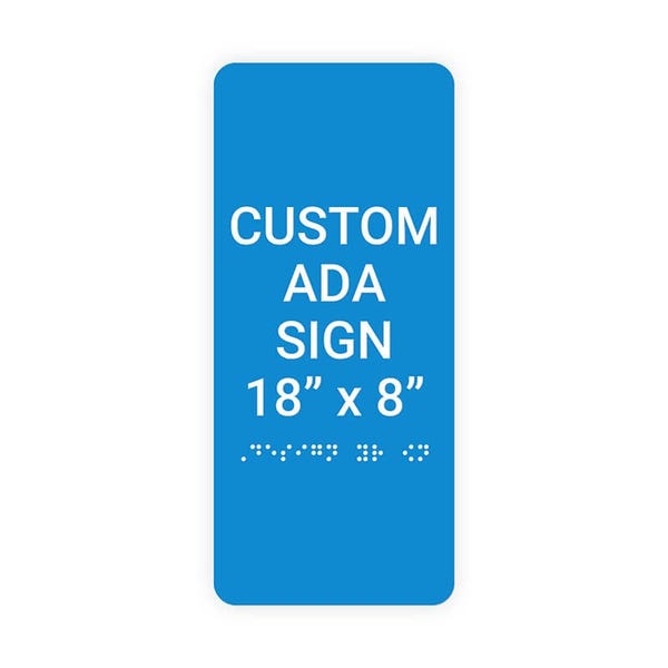 ADA 18" x 8" Vertical Sign 