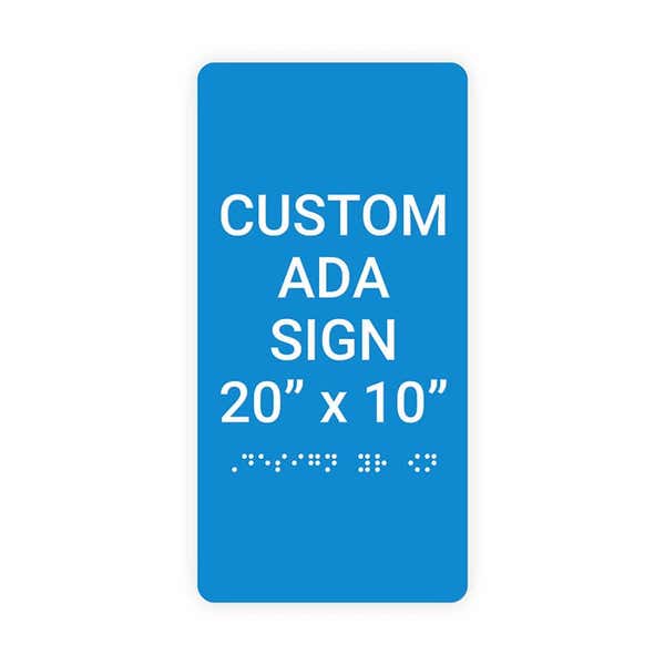 ADA 20" x 10" Vertical Sign