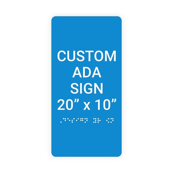 ADA 20" x 10" Vertical Sign