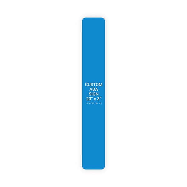 ADA 20" x 3" Vertical Sign