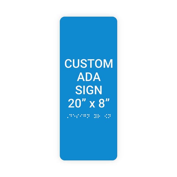 ADA 20" x 8" Vertical Sign 