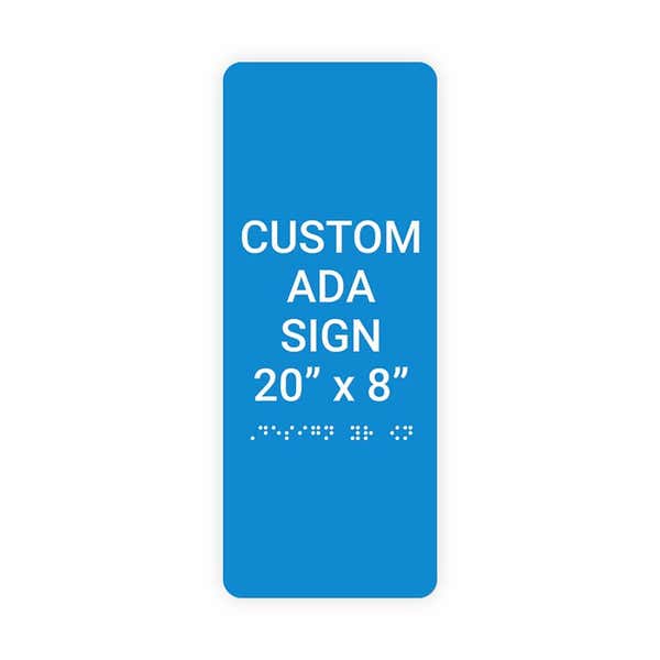 ADA 20" x 8" Vertical Sign