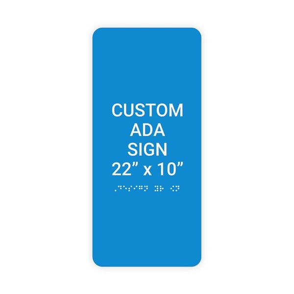 ADA 22" x 10" Vertical Sign 