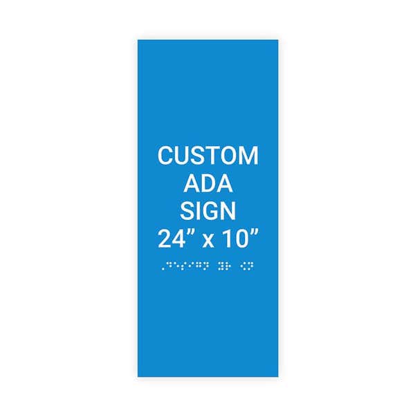 ADA 24" x 10" Vertical Sign