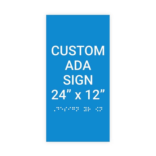 ADA 24" x 12" Vertical Sign