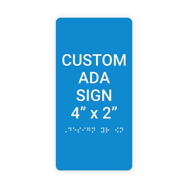 ADA 4" x 2" Vertical Sign