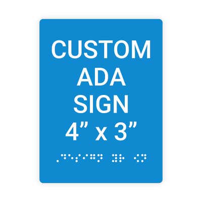 ADA Sign Vertical 4 in x 3 in