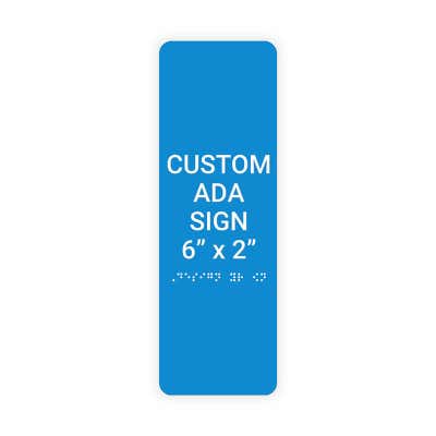 ADA Sign Vertical 6 in x 2 in