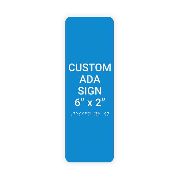 ADA 6" x 2" Vertical Sign