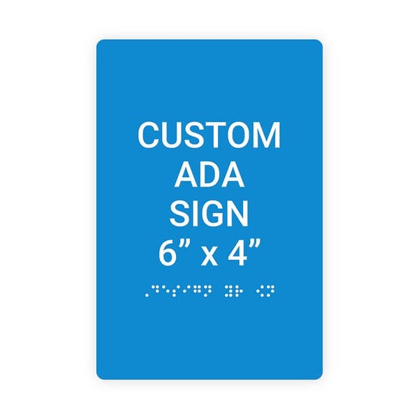ADA 6" x 4" Vertical Sign 