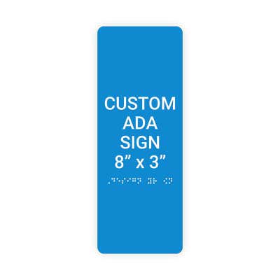 ADA Sign Vertical 8 in x 3 in