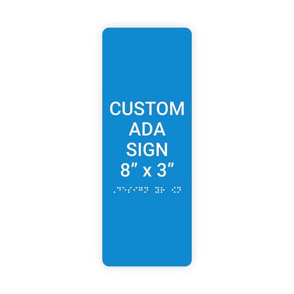 ADA 8" x 3" Vertical Sign 