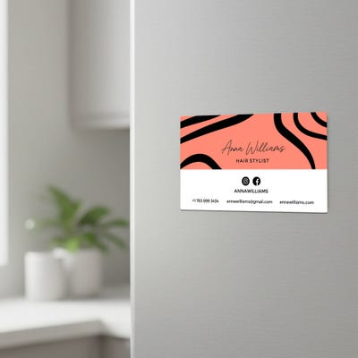Custom Business Card Magnets - alternate view